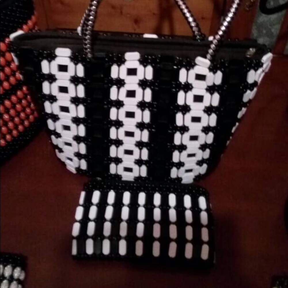 Handmade Kenyan bag and wallet